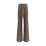 Pantalon cargo en ramie gris Rick Owens