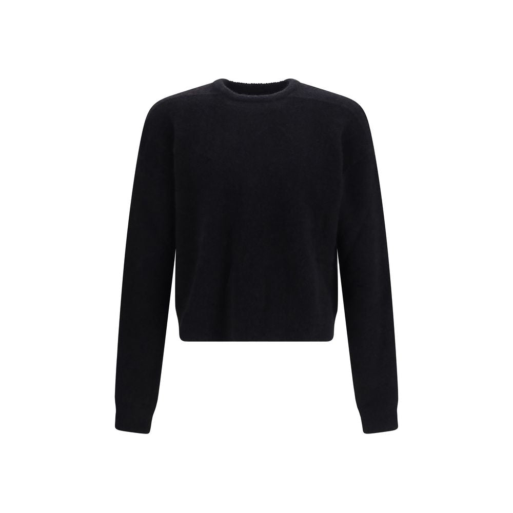 Sweat-shirt Rick Owens en alpaga vigogne noir
