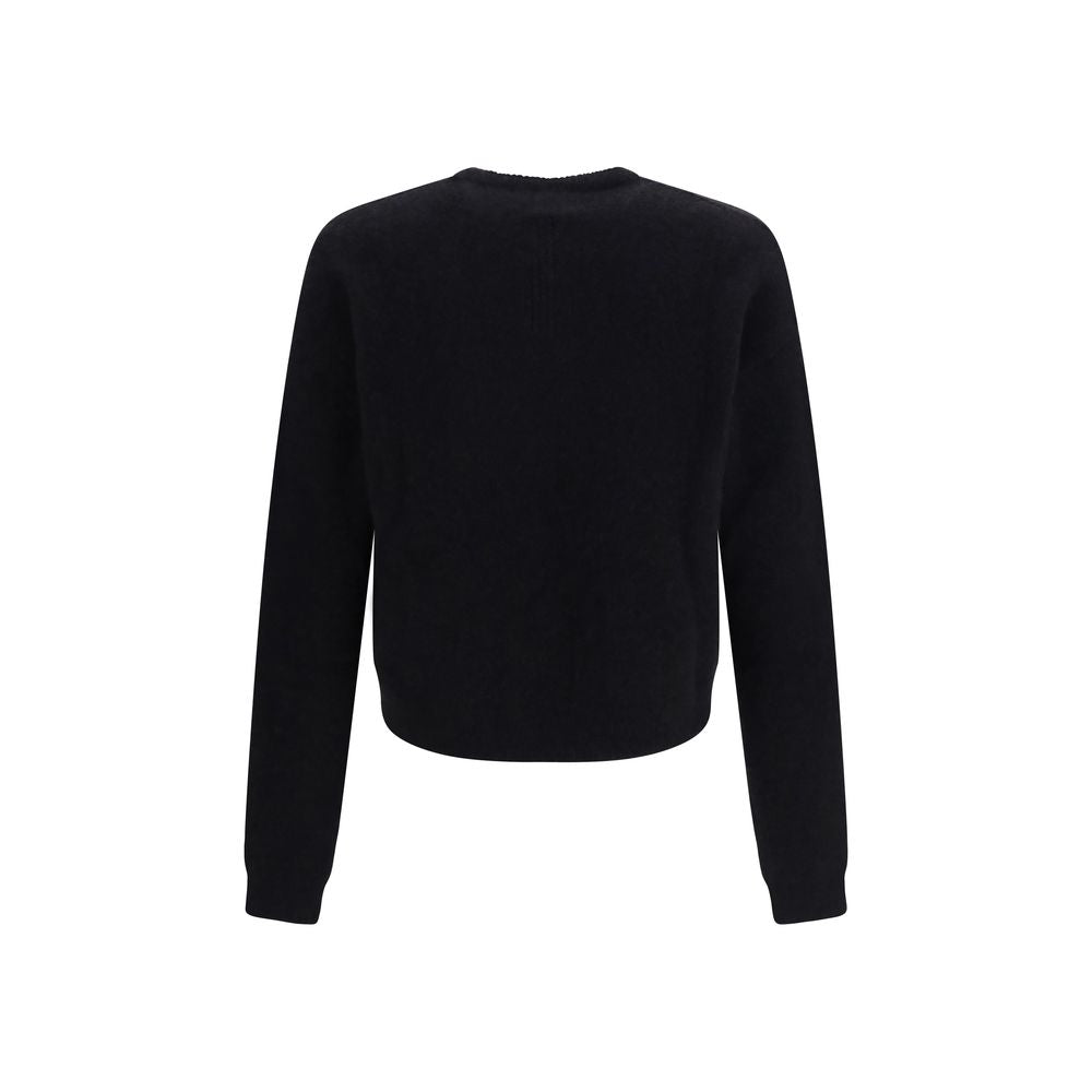Sweat-shirt Rick Owens en alpaga vigogne noir