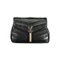 Mario Valentino Nero Polyurethane Women's Bag with Chain Shoulder Strap