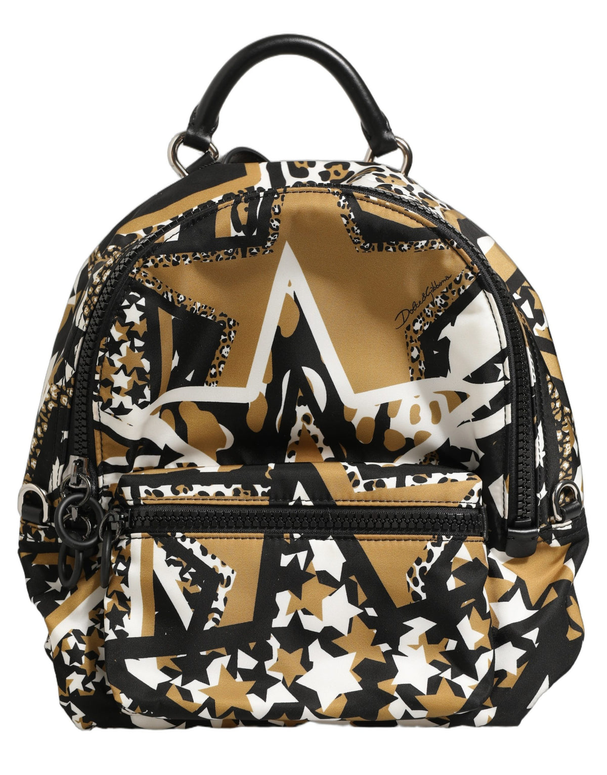 Sac à dos scolaire Dolce & Gabbana en nylon multicolore à étoiles