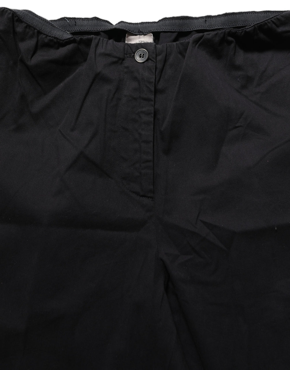 Pantalon Chino Droit Taille Haute Noir Femme QL2