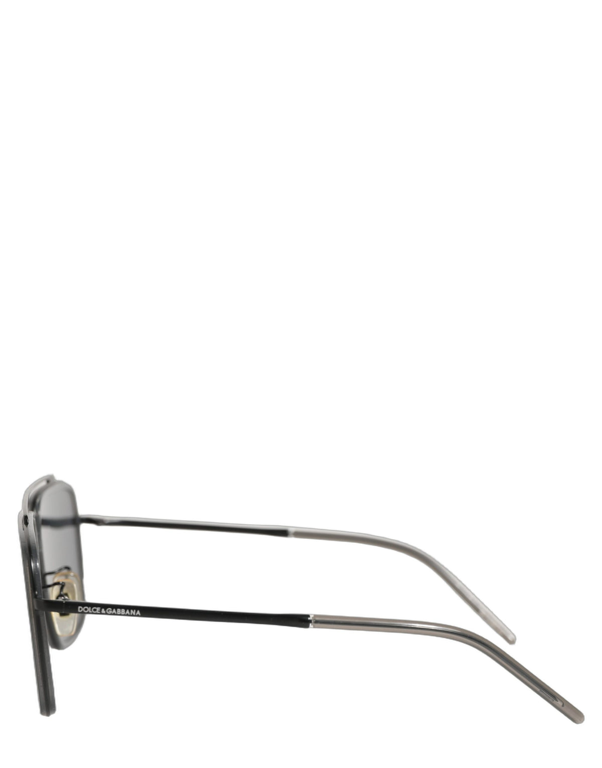 Dolce & Gabbana Femme DG2262 Lunettes de Soleil Carrées en Métal Noir