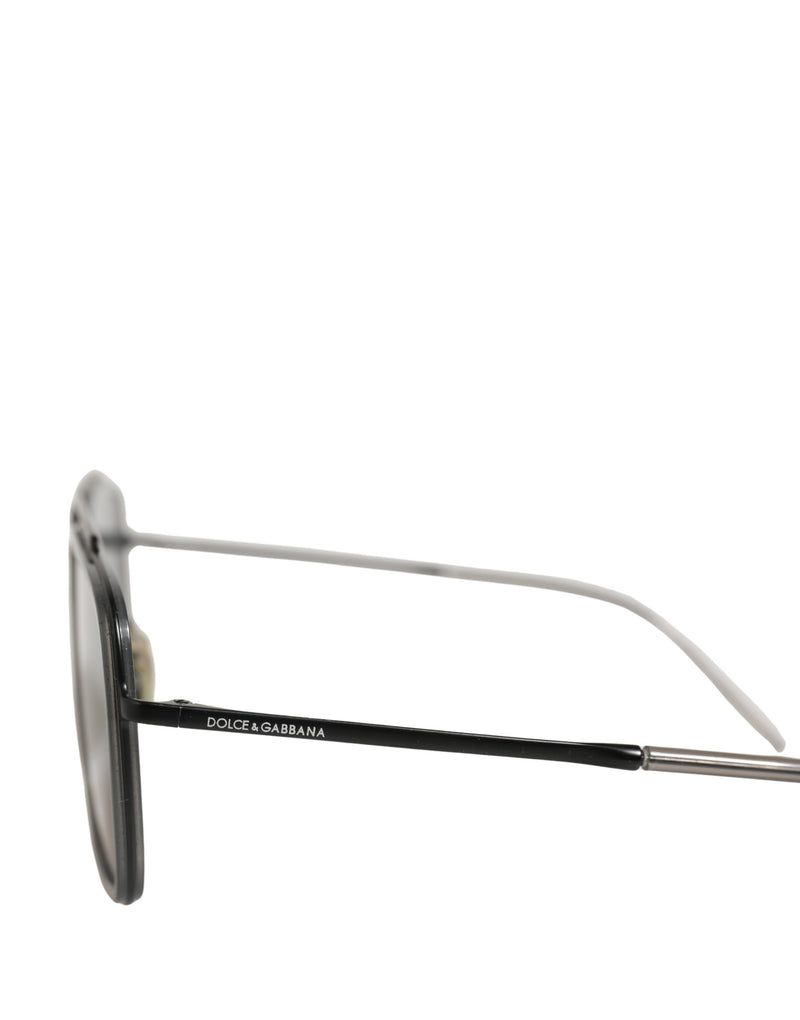 Dolce & Gabbana Women DG2262 Black Metal Square Frame Eyewear Sunglasses
