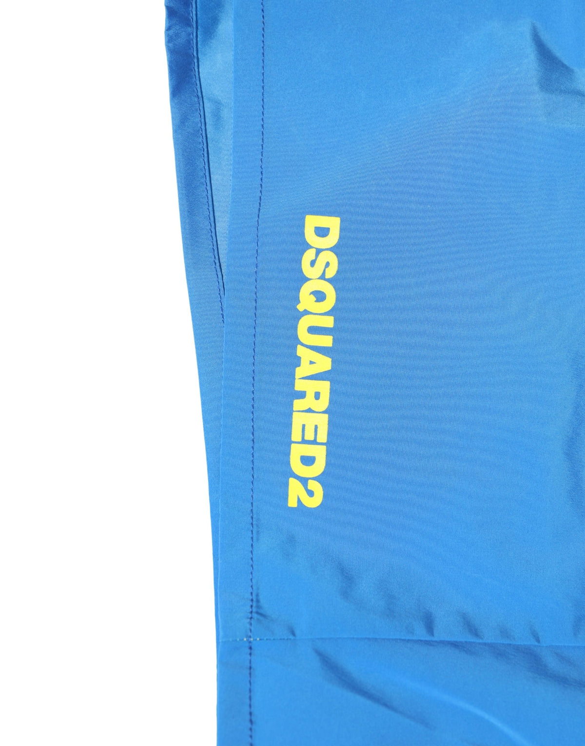 Caleçon de bain Dsquared² bleu et jaune à motif floral
