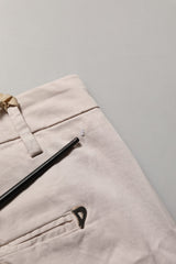 Dondup Beige Low Waist Tapered Women Cropped Trousers Pants