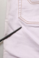 Jean en jean en coton rose clair taille mi-haute Jeckerson