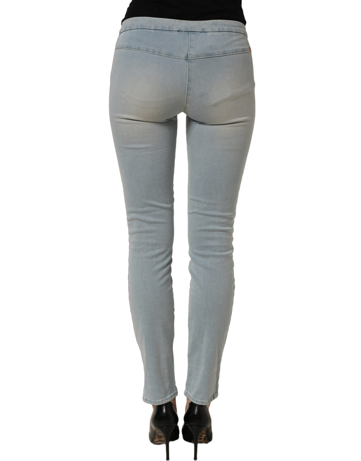 CYCLE Jean skinny en denim stretch délavé bleu clair pour femme