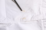 Fabiana Filippi White Low Waist Straight Formal Trouser Pants
