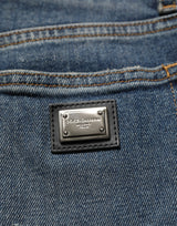 Jean slim Dolce & Gabbana en denim stretch de coton bleu