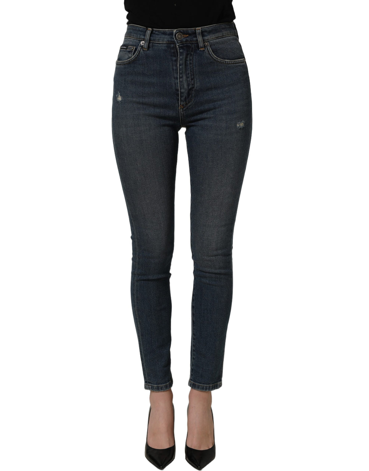 Jean slim Dolce & Gabbana en denim stretch de coton bleu