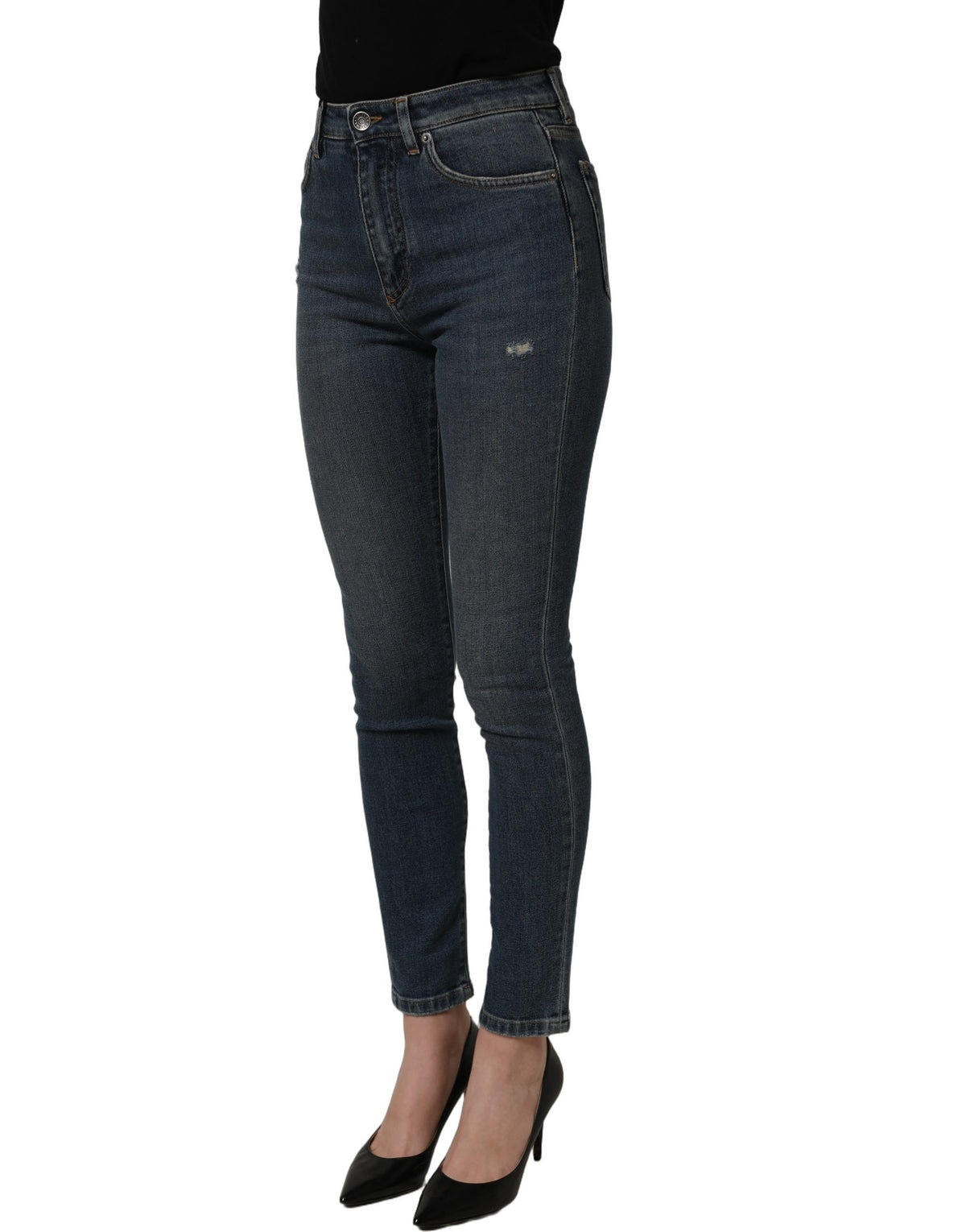 Jean slim Dolce & Gabbana en denim stretch de coton bleu