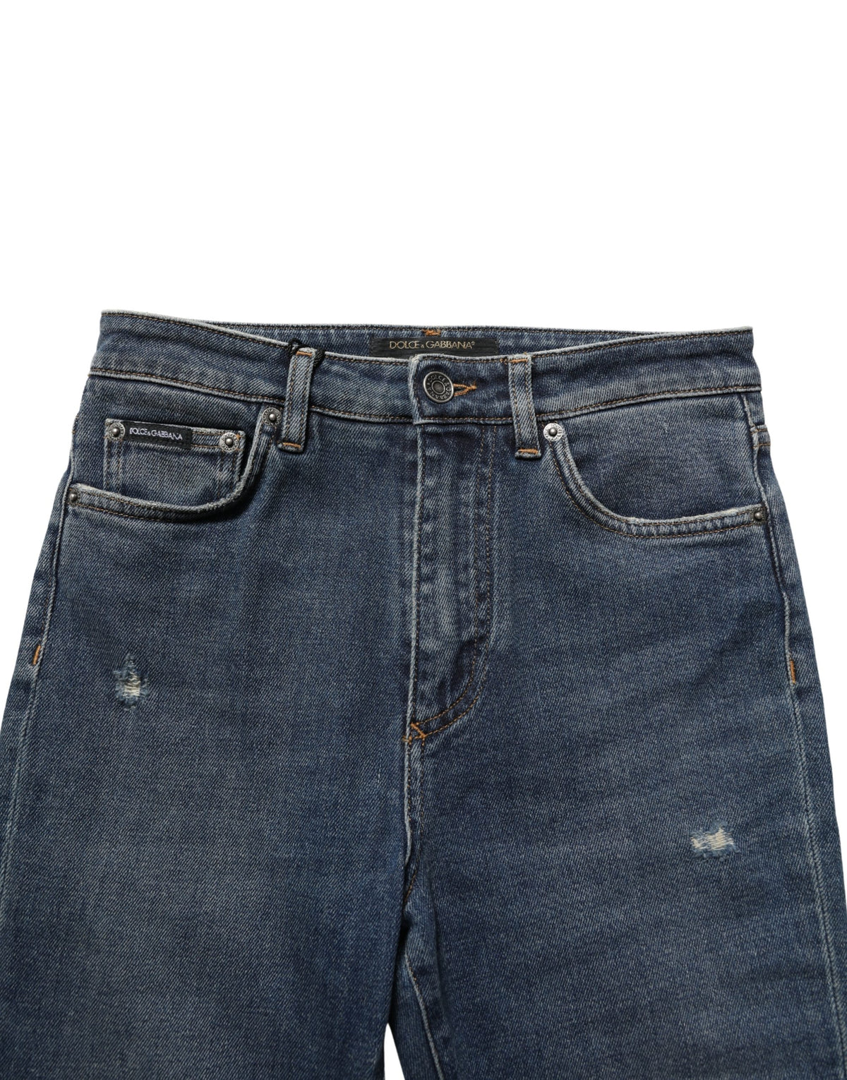 Jean slim Dolce & Gabbana en denim stretch de coton bleu