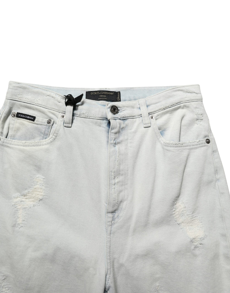 Dolce & Gabbana Light Blue Cotton Stretch Skinny Denim Jeans