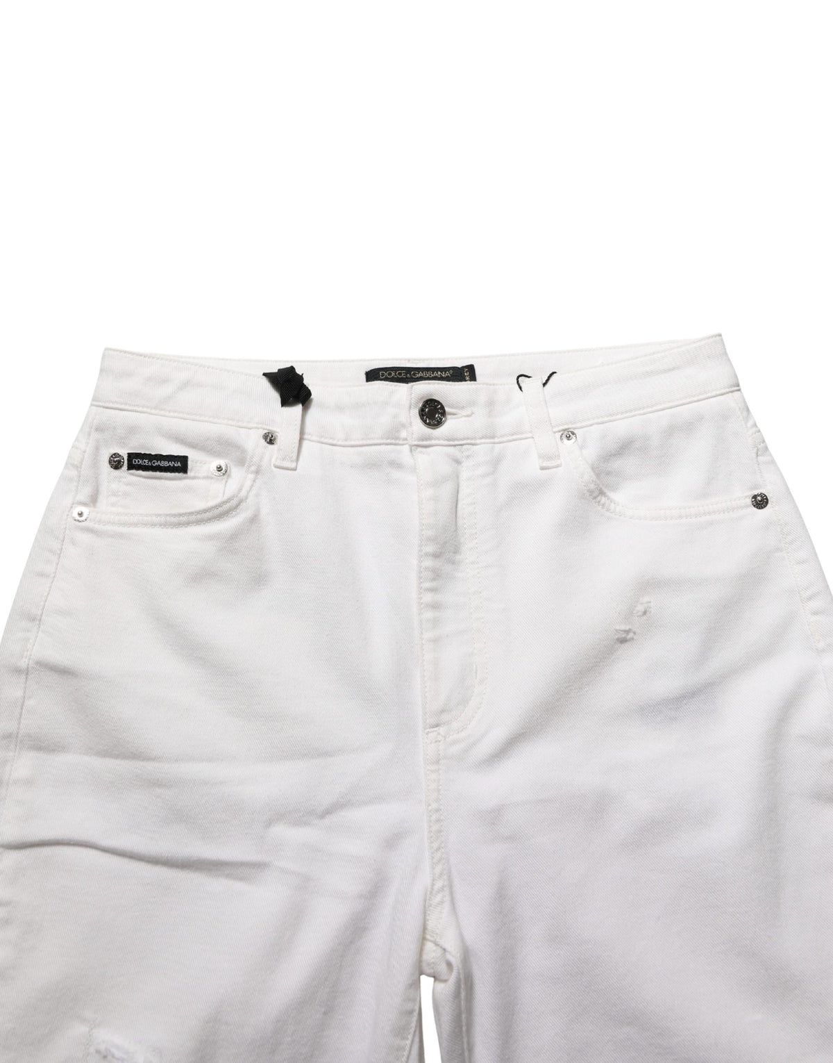 Jean slim Dolce & Gabbana en coton stretch blanc