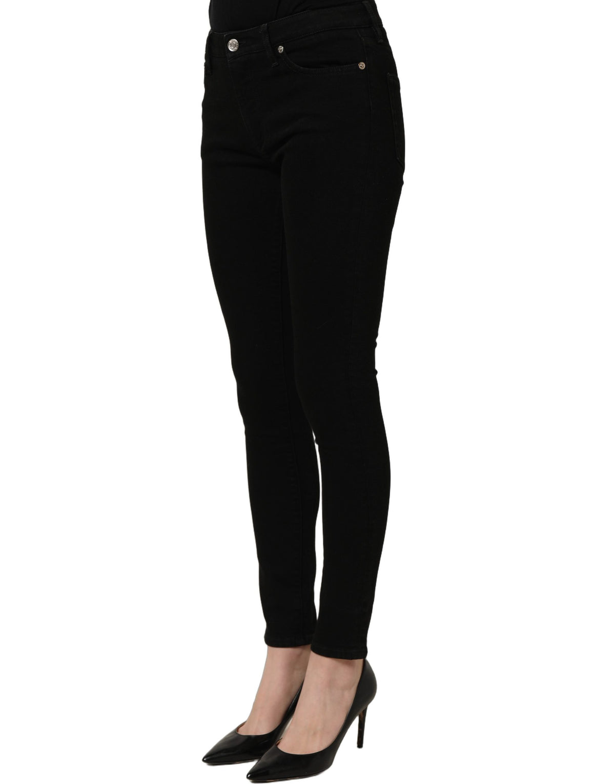 Jean slim en denim noir stretch Dolce & Gabbana
