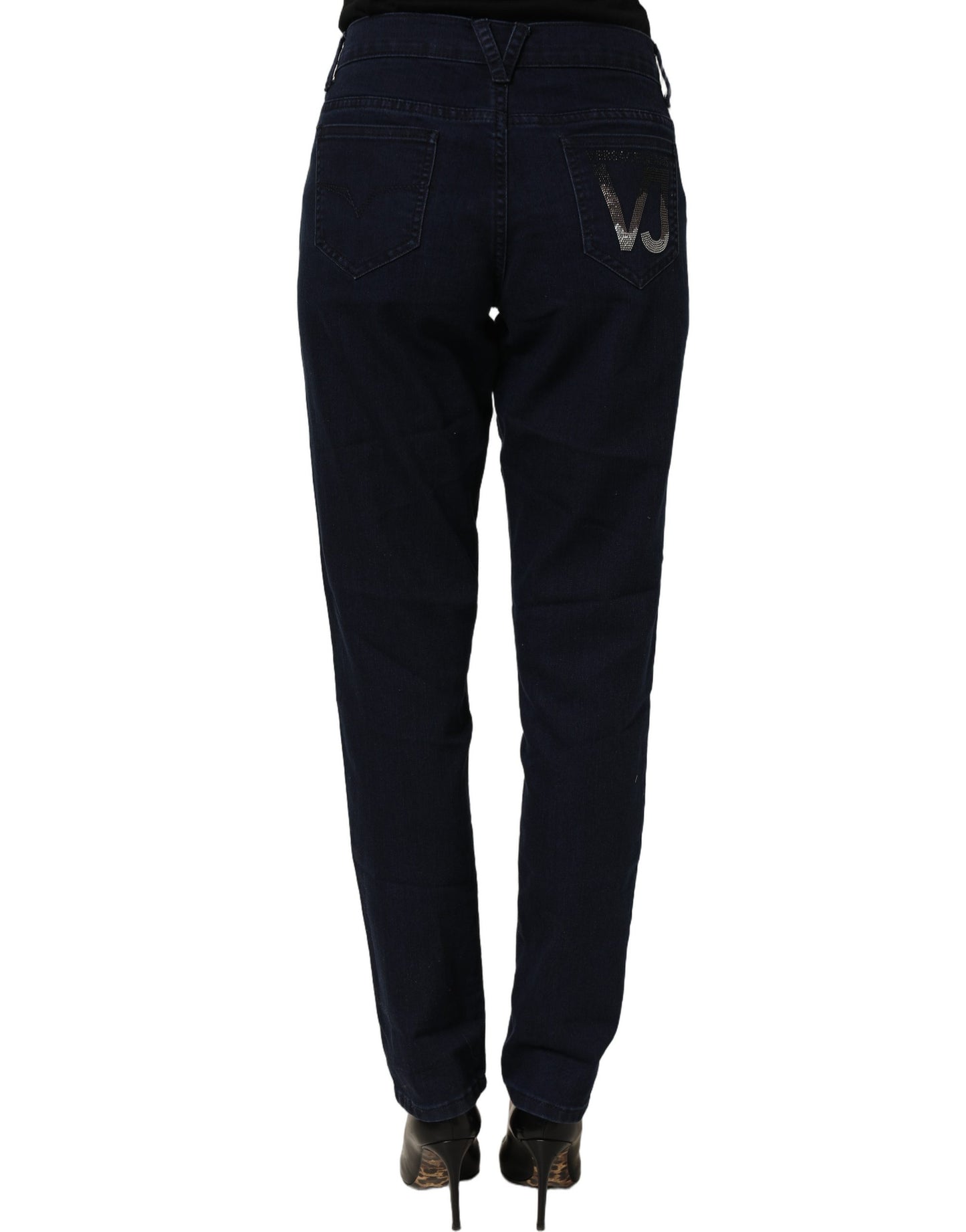 Versace Jeans Couture Blue High Waist Skinny Denim Trouser Jeans