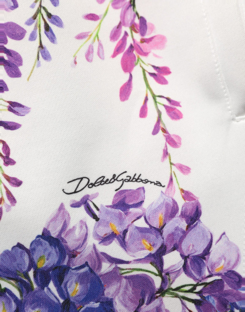 Dolce & Gabbana Multicolor Floral Mid Waist Jogger Pants