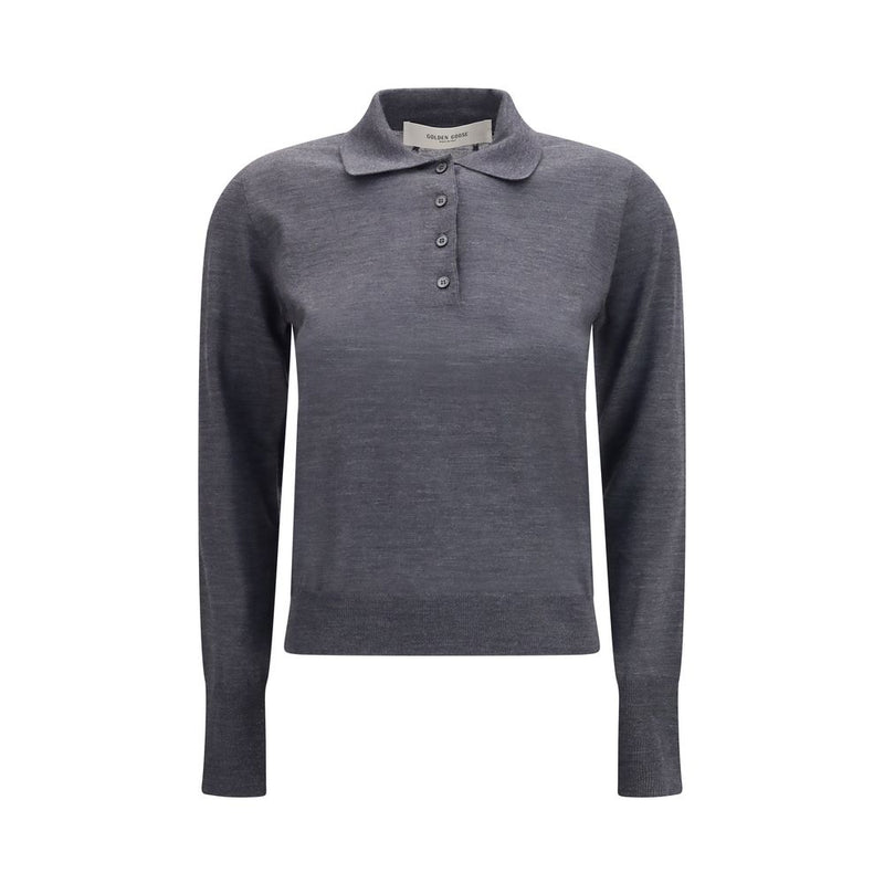 Golden Goose Gray Wool Oves Aries Shirt