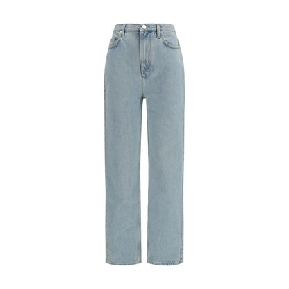 Loulou De Saison Blue Cotton Straight-Leg Jeans