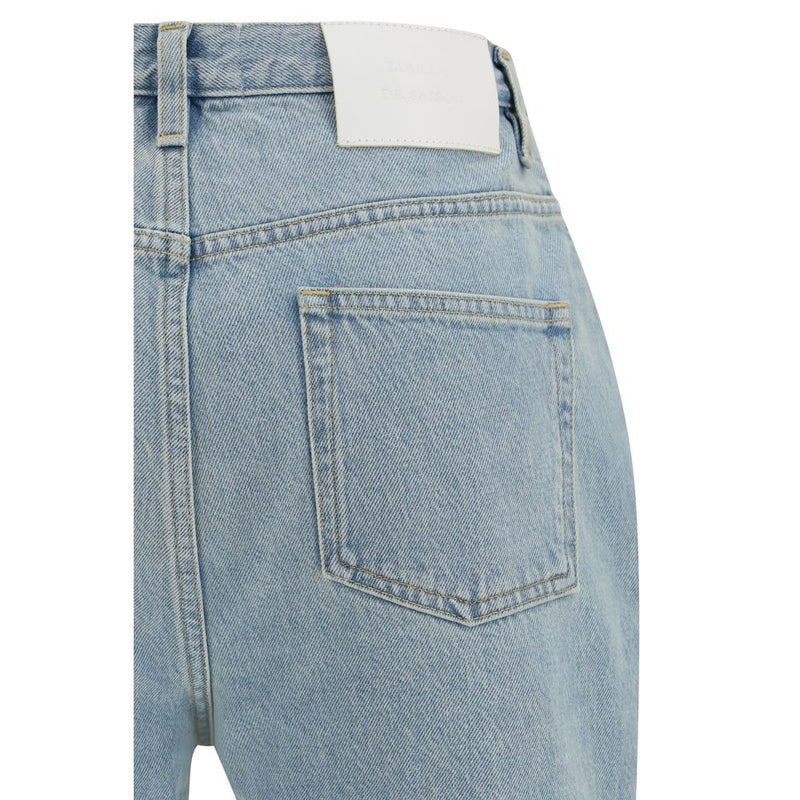 Loulou De Saison Blue Cotton Straight-Leg Jeans