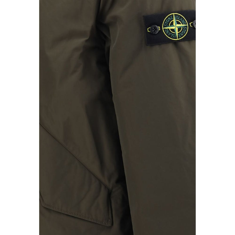Stone Island Bicolor Polyester Shell Jacket
