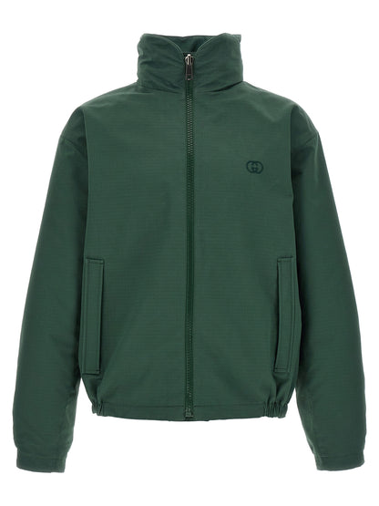 Gucci Bicolor Cotton Shell Jacket