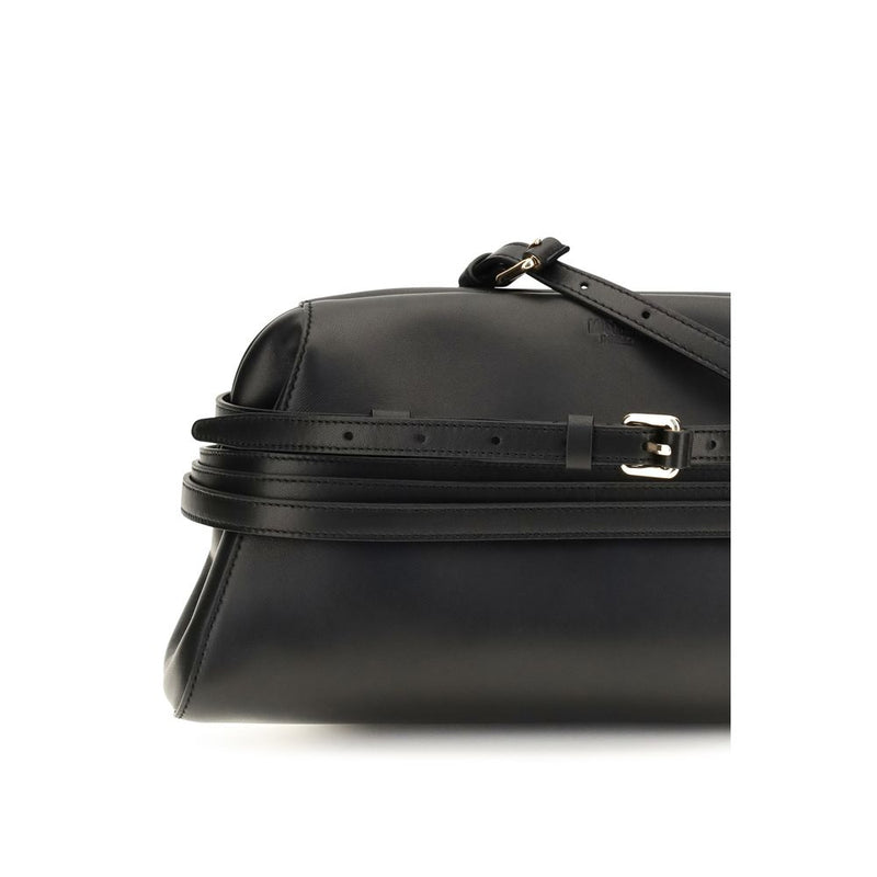 Moschino Black Goatskin Shoulder Bag