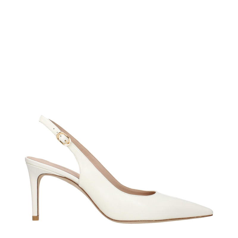 Stuart Weitzman Beige Leather High Heel Pumps