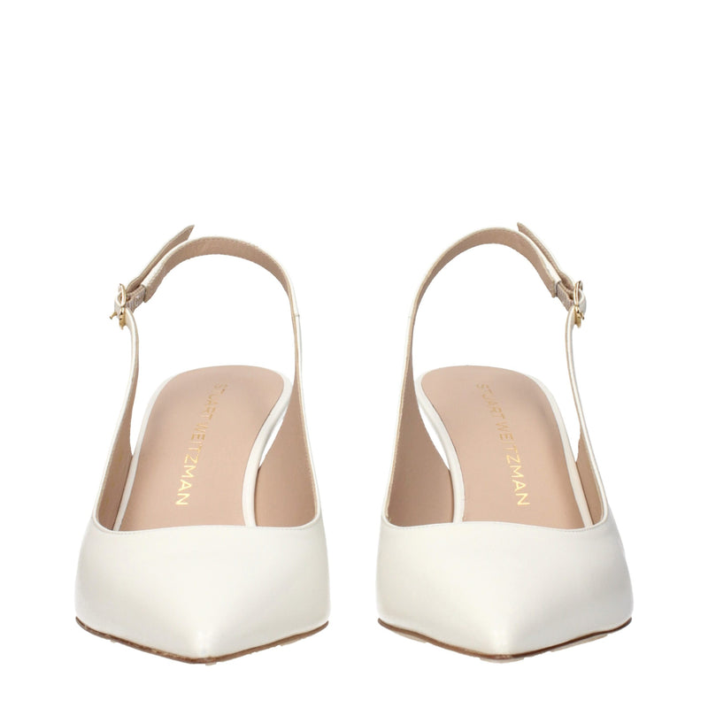 Stuart Weitzman Beige Leather High Heel Pumps