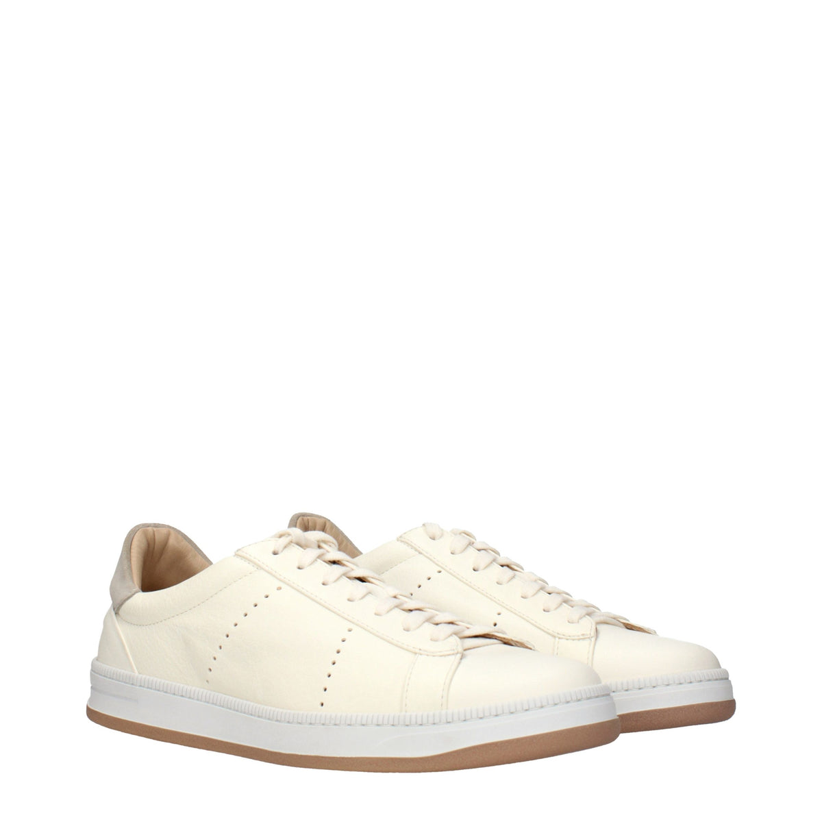 Baskets beiges en cuir Eleventy