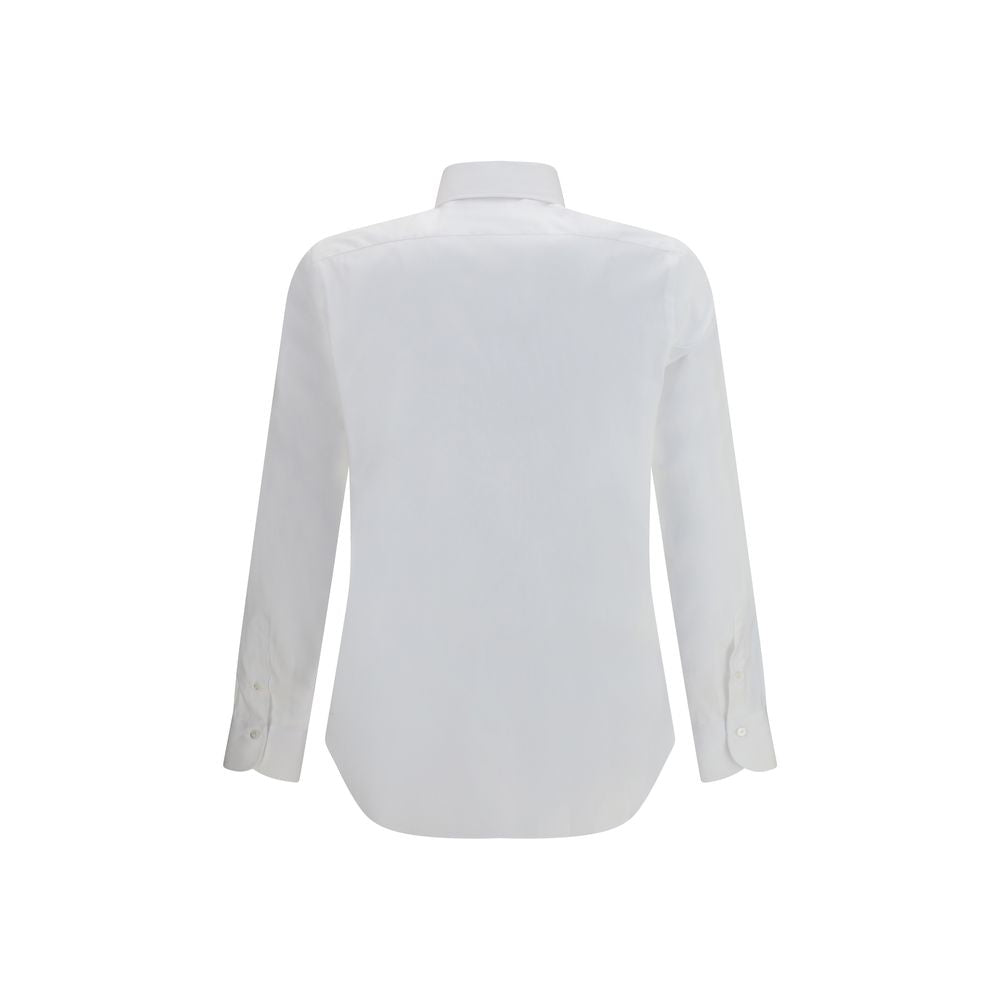 Chemise habillée Finamore en coton blanc