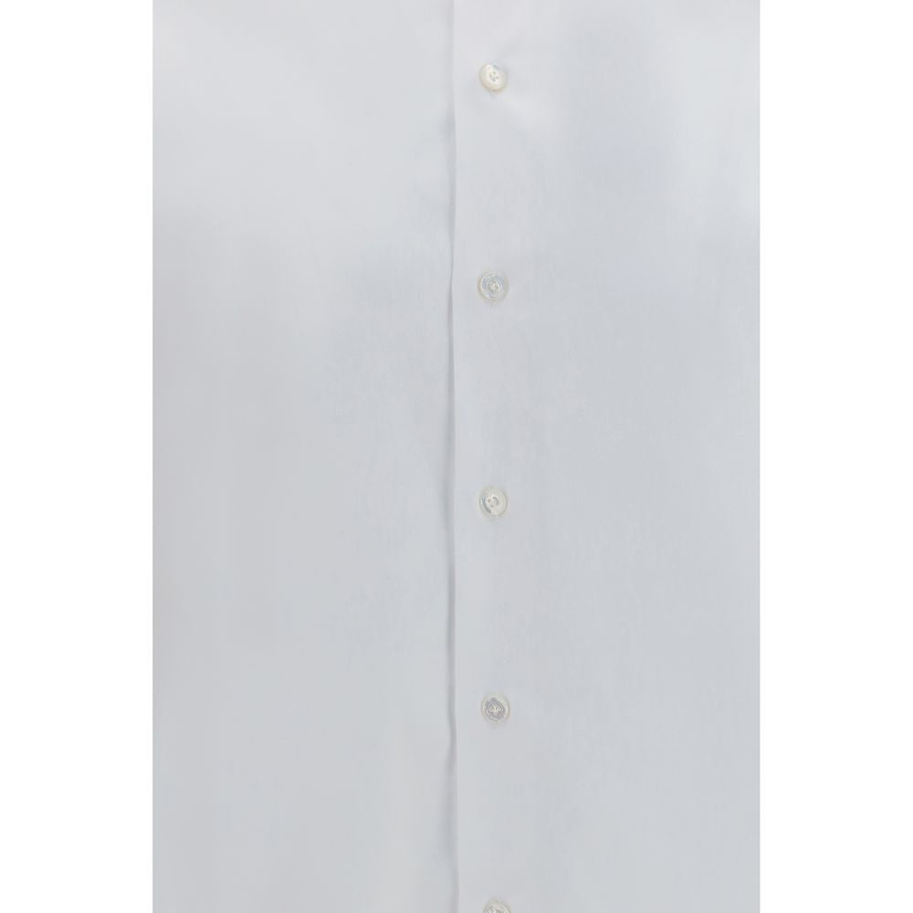 Chemise habillée Finamore en coton blanc