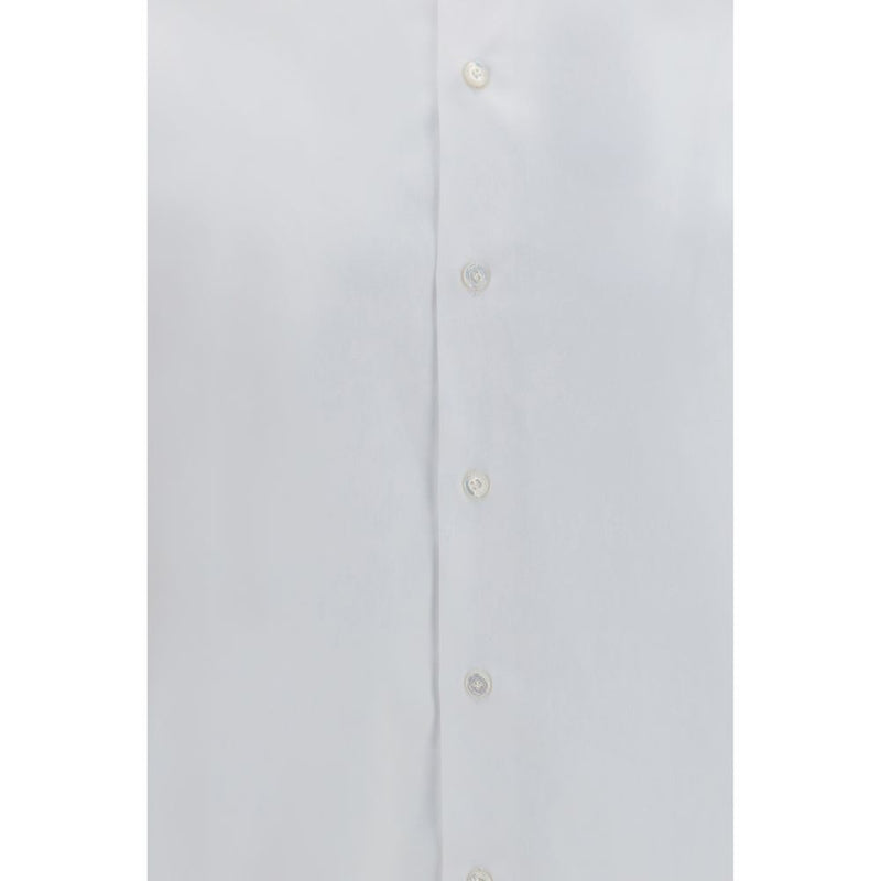 Finamore White Cotton Dress Shirt