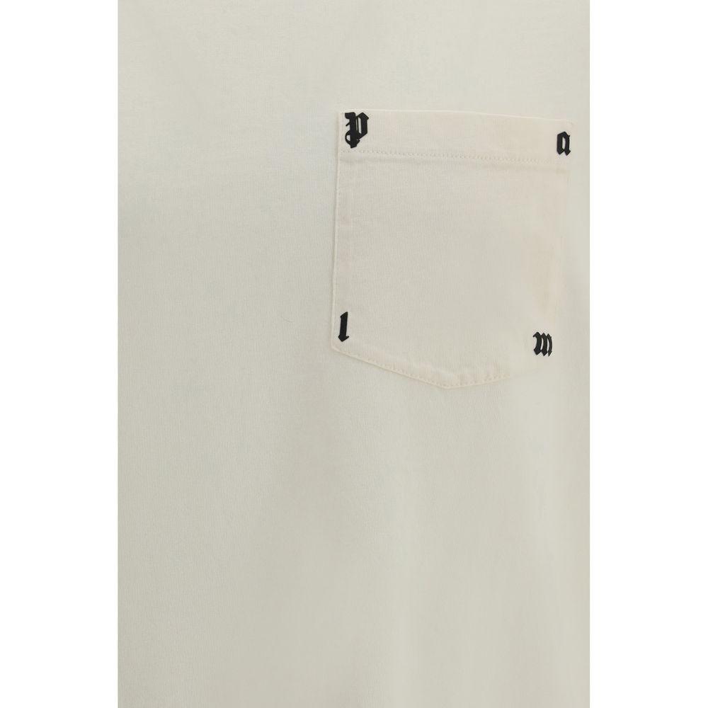 T-shirt en coton blanc Palm Angels