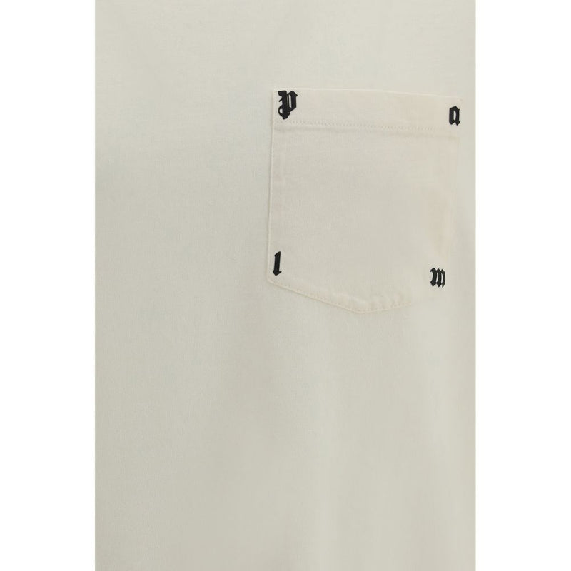 Palm Angels White Cotton T-Shirt