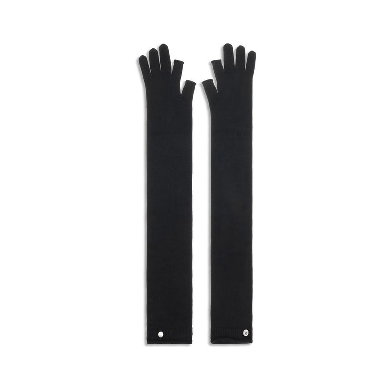 Rick Owens Black Wool Oves Aries Gloves