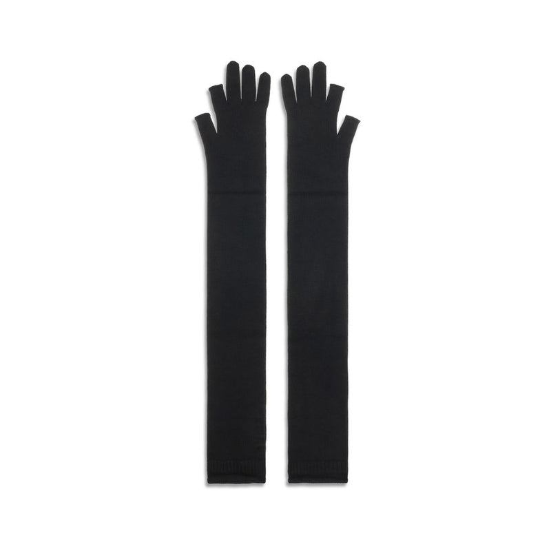 Rick Owens Black Wool Oves Aries Gloves