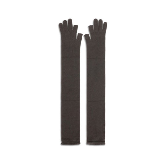 Rick Owens Gray Wool Oves Aries Gloves