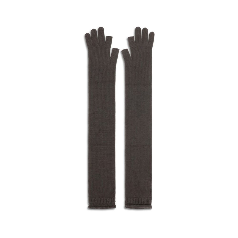 Rick Owens Gray Wool Oves Aries Gloves