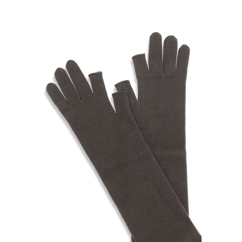Rick Owens Gray Wool Oves Aries Gloves