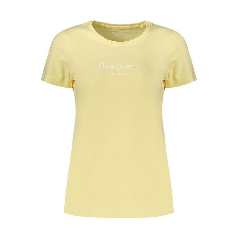 Pepe Jeans Yellow Cotton Women's T-Shirt