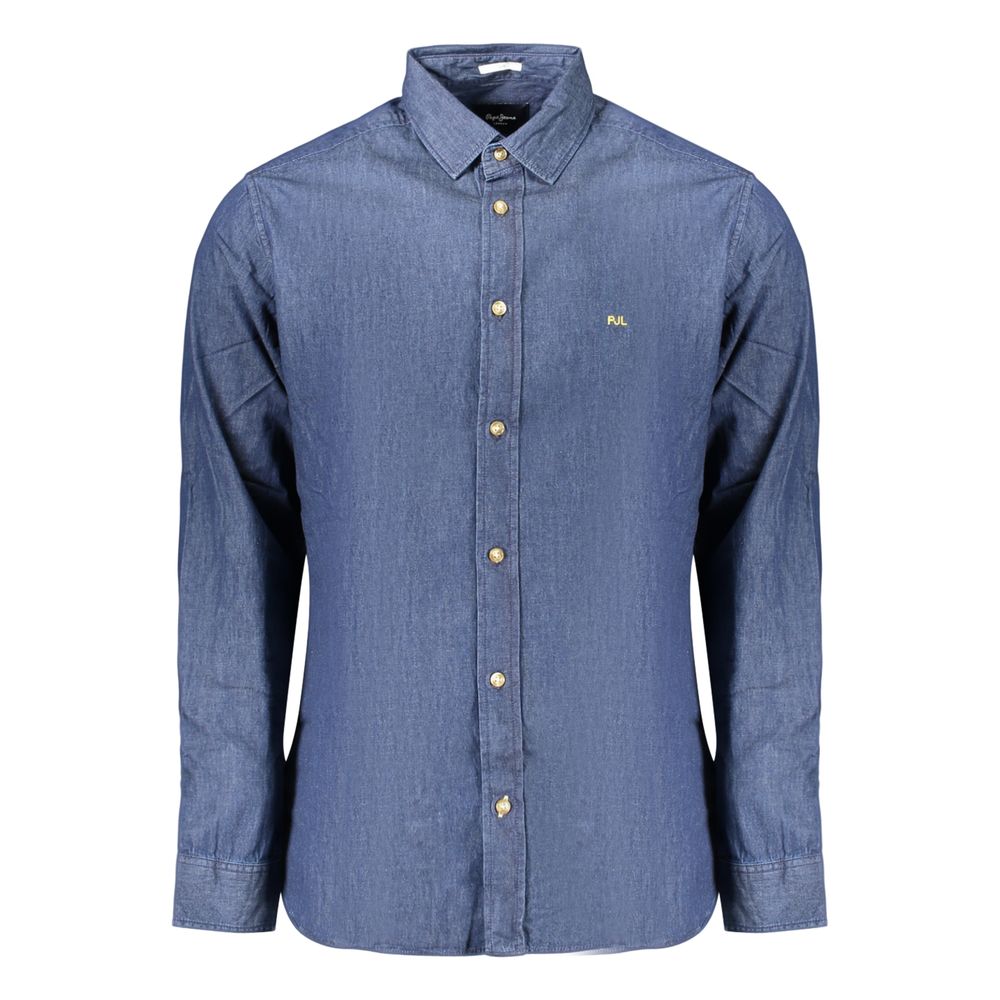 Chemise Pepe Jeans en coton bleu pour homme