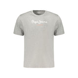 T-shirt gris en coton pour homme Pepe Jeans