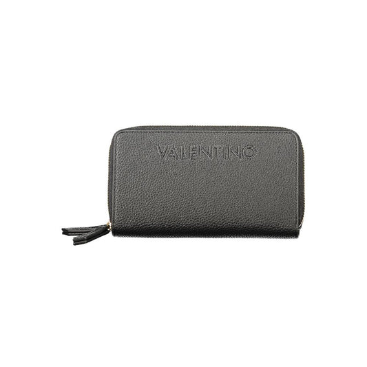 Mario Valentino Black Polyurethane Women's Wallet