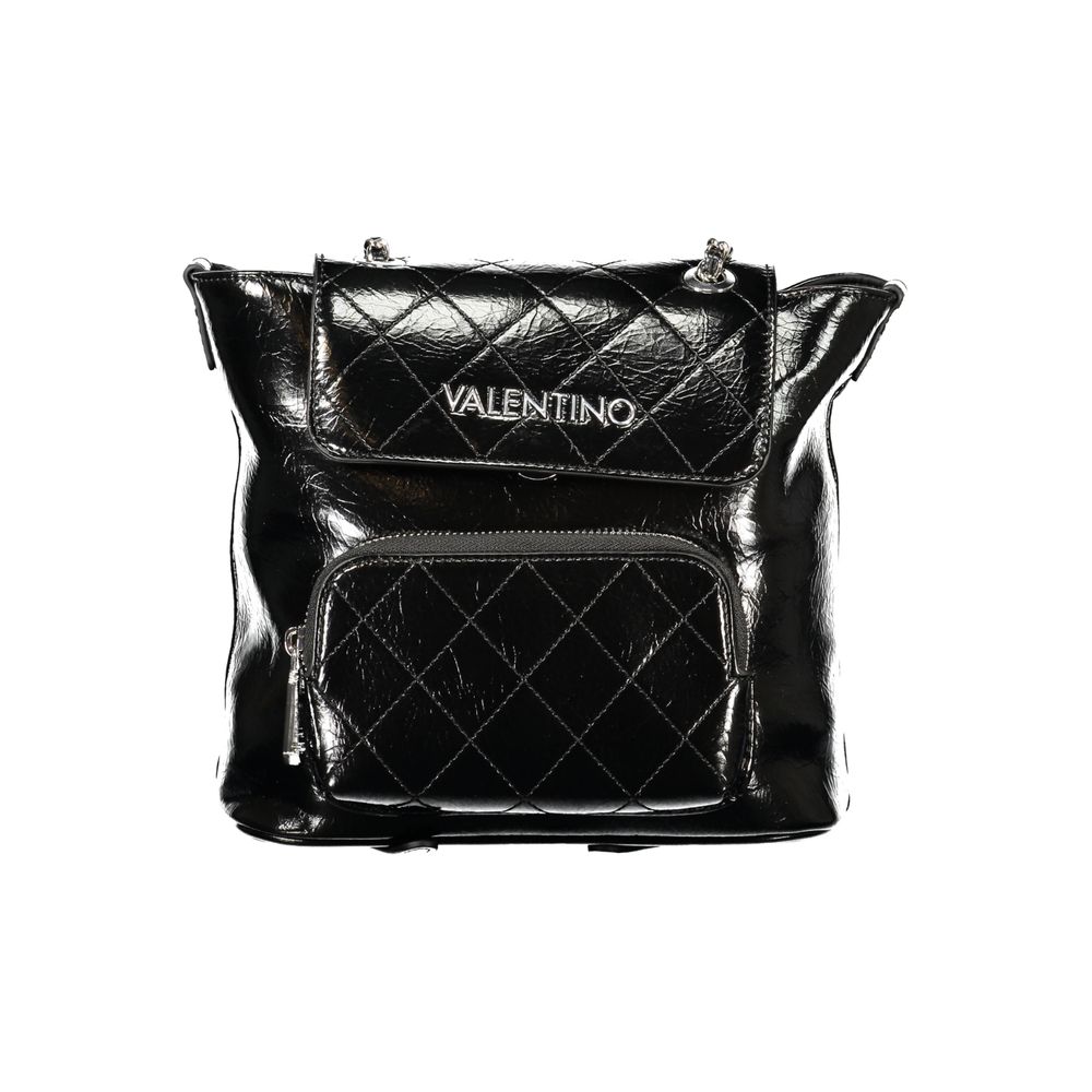 Sac à dos femme en polyuréthane noir Mario Valentino