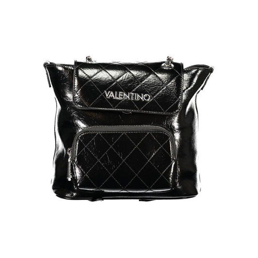 Mario Valentino Black Polyurethane Women's Backpack