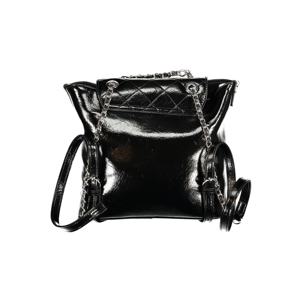 Sac à dos femme en polyuréthane noir Mario Valentino