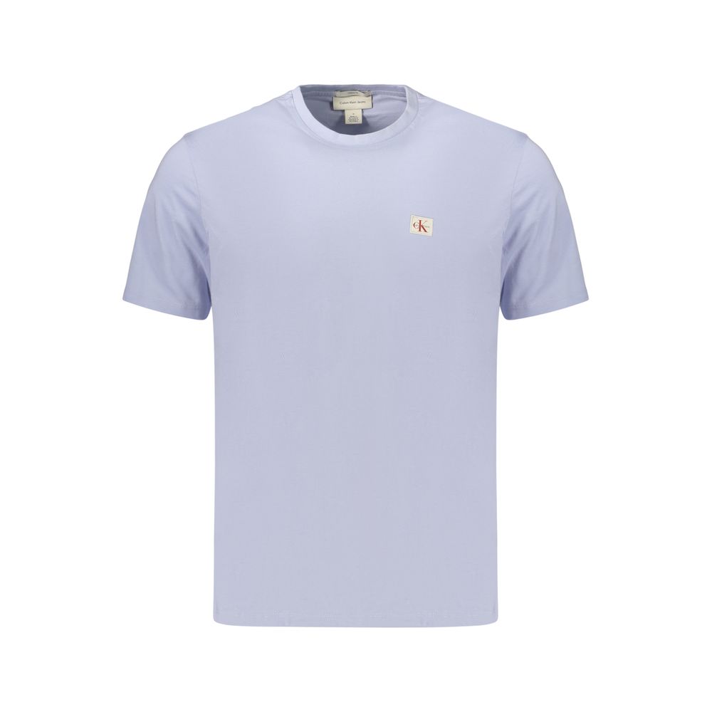 T-shirt en coton Azzurro Calvin Klein pour homme