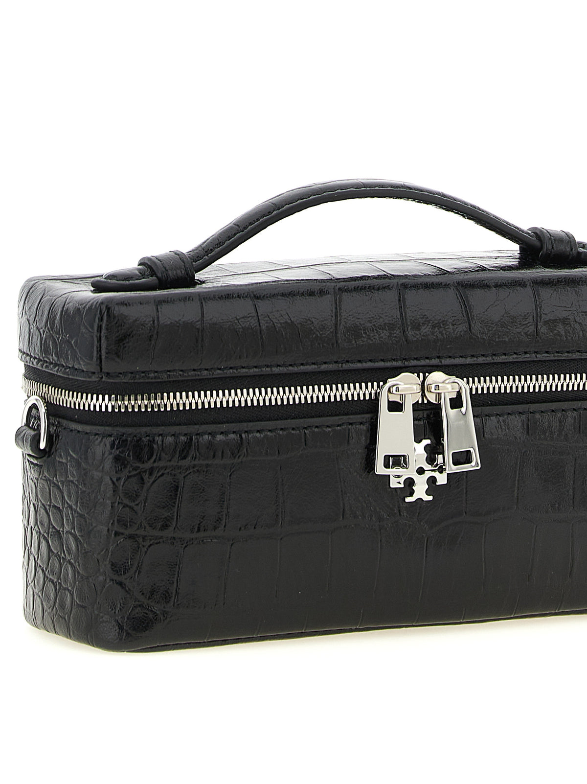 Sac bandoulière Tory Burch en cuir d'agneau noir